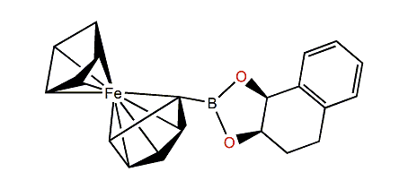 cis-Tetraline-1,2-diol ferrocenylboronate
